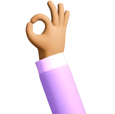 Okay-hand icon representing Nastia conversation style